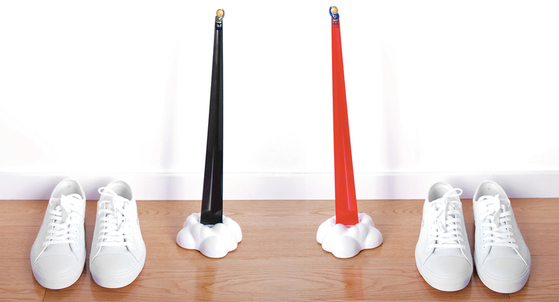 Illustration for article titled Superhero Shoe Horns Can Only Save Your Sneakers